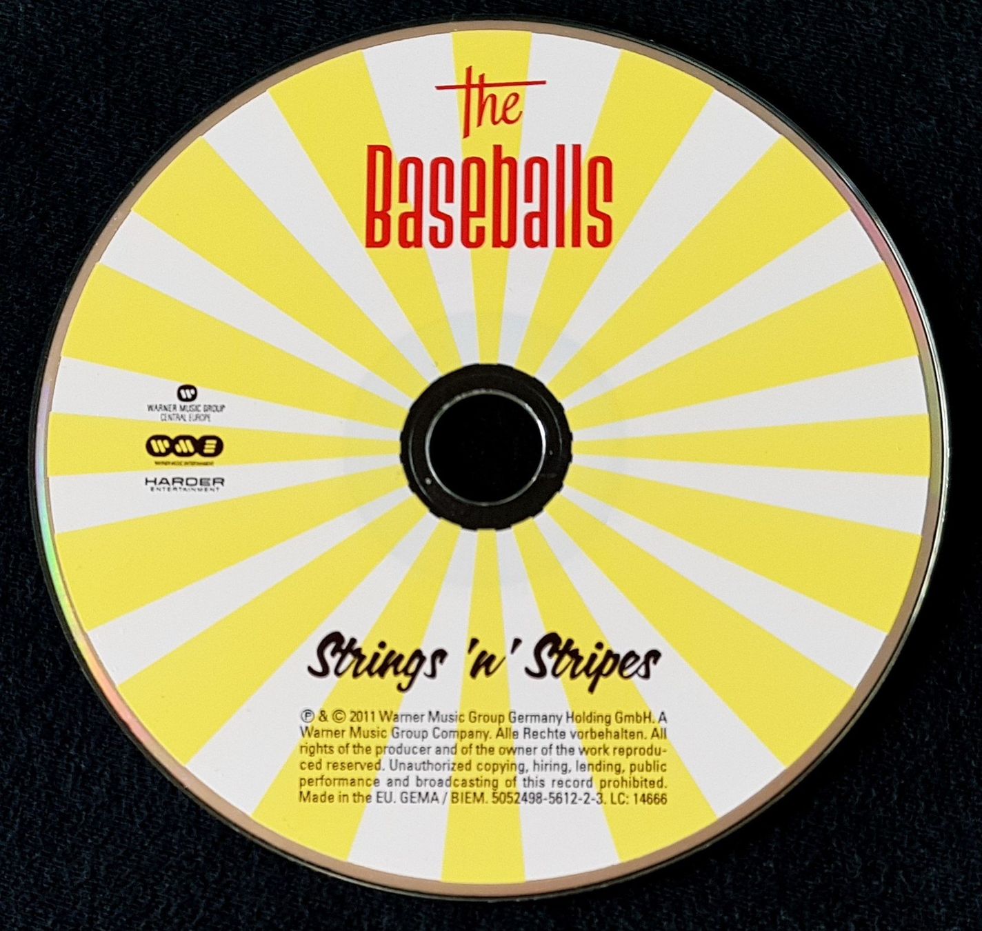 CD: The Baseballs – Strings 'N' Stripes - CD - 2011 - Digipak – Usato da Uster venduto da Zardodel 2