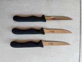 3er Set Kochmesser V-Halten Stainless Steel Gut erhalten 48