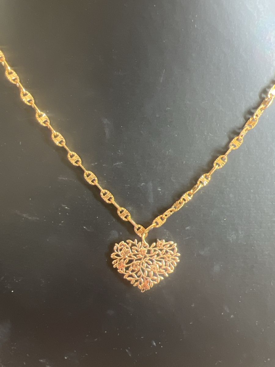 Catenine: Filigrane Halskette mit Herz Anhänger – Nuovo (secondo la descrizione) da Seon venduto da Sunny-Schmuck78 1