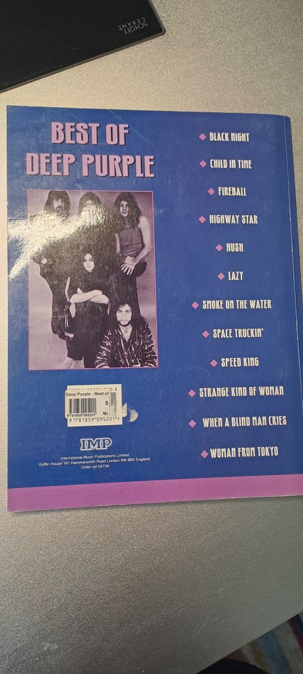Bücher: Deep Purple guirar TAB – Gebraucht aus Bitsch von jajo79076 1