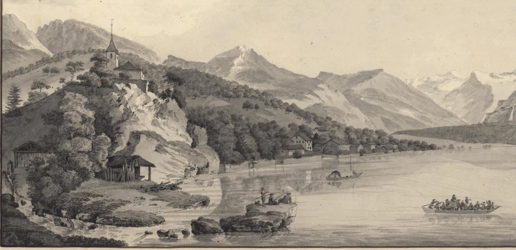 Incisioni: Brienz  Umrisstich um 1790 – Usato da Rafz venduto da Helvet32 1