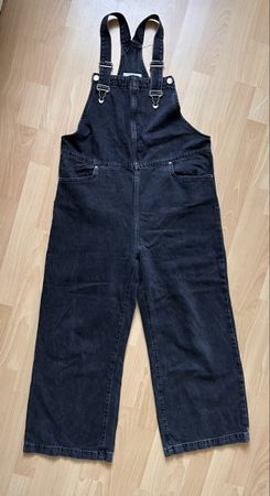 Dunkle Denim Latzhose Gr. M