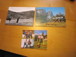 No Postkarte ALPHORN schöne Belege