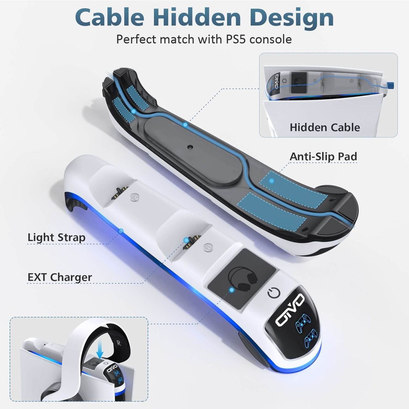 Adattatori & Cavi: PS5 Controller Ladegerät Headset-Halter Ständer – Nuovo e nell'imballaggio originale da Unterägeri venduto da RmOnline 7