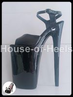Escarpins Sandales 43 talon 27cm plateau 17cm simili-cuir no