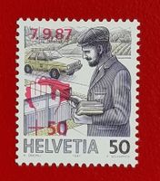 POSTBOTE 738 ZUSCHLAG UNWETTERSCHÄDEN W66 1987** POSTFRISCH