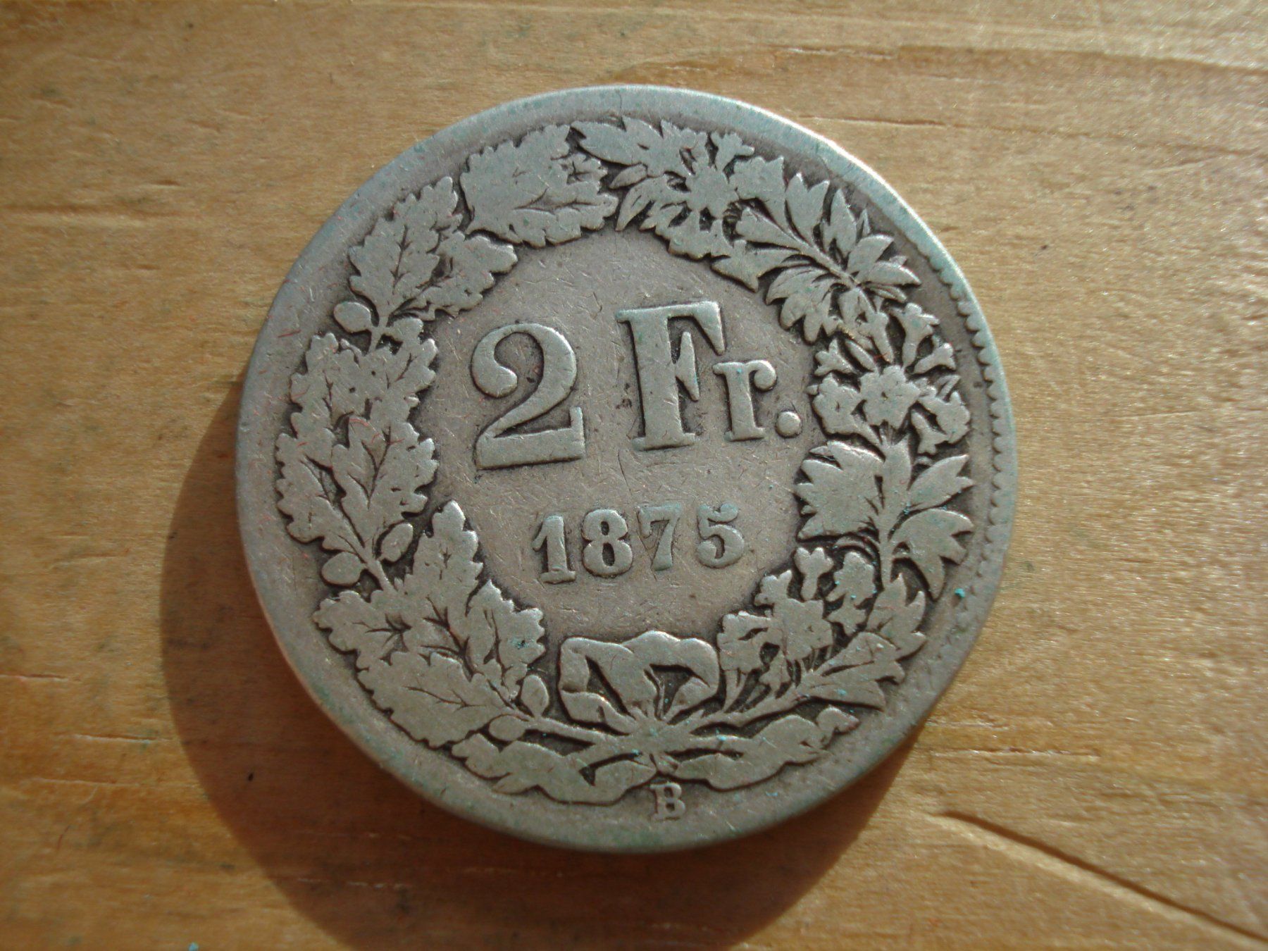 Alle Münzen: (S) 2 Franken 1875 – Gebraucht aus Erlach von Net-Coins