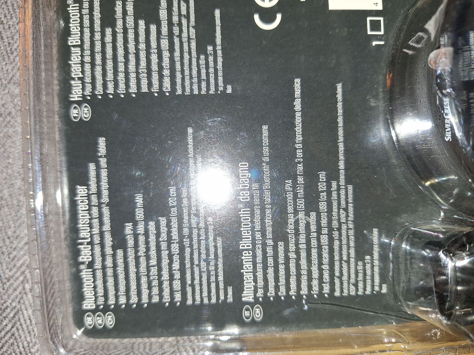 SilverCrest Casse acustiche: Wasserfester Bluetooth Lautsprecher SilverCrest Neu – Nuovo (secondo la descrizione) da Zürich venduto da rotezora67 1
