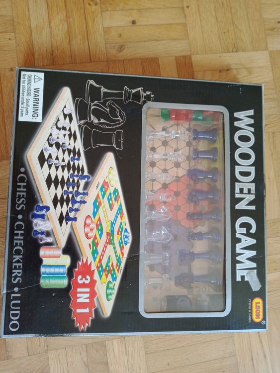 Jeu D'échecs Et Dames 2 En 1 Magnétique - Plateau Bois 38x38cm, Pièces Supplémentaires Dame