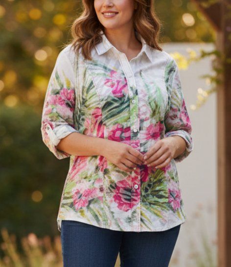 Camicette: Bluse Oberteil Gr. 44 von Sommermann mit Blumenmuster – Usato da Schaffhausen venduto da sunsetever