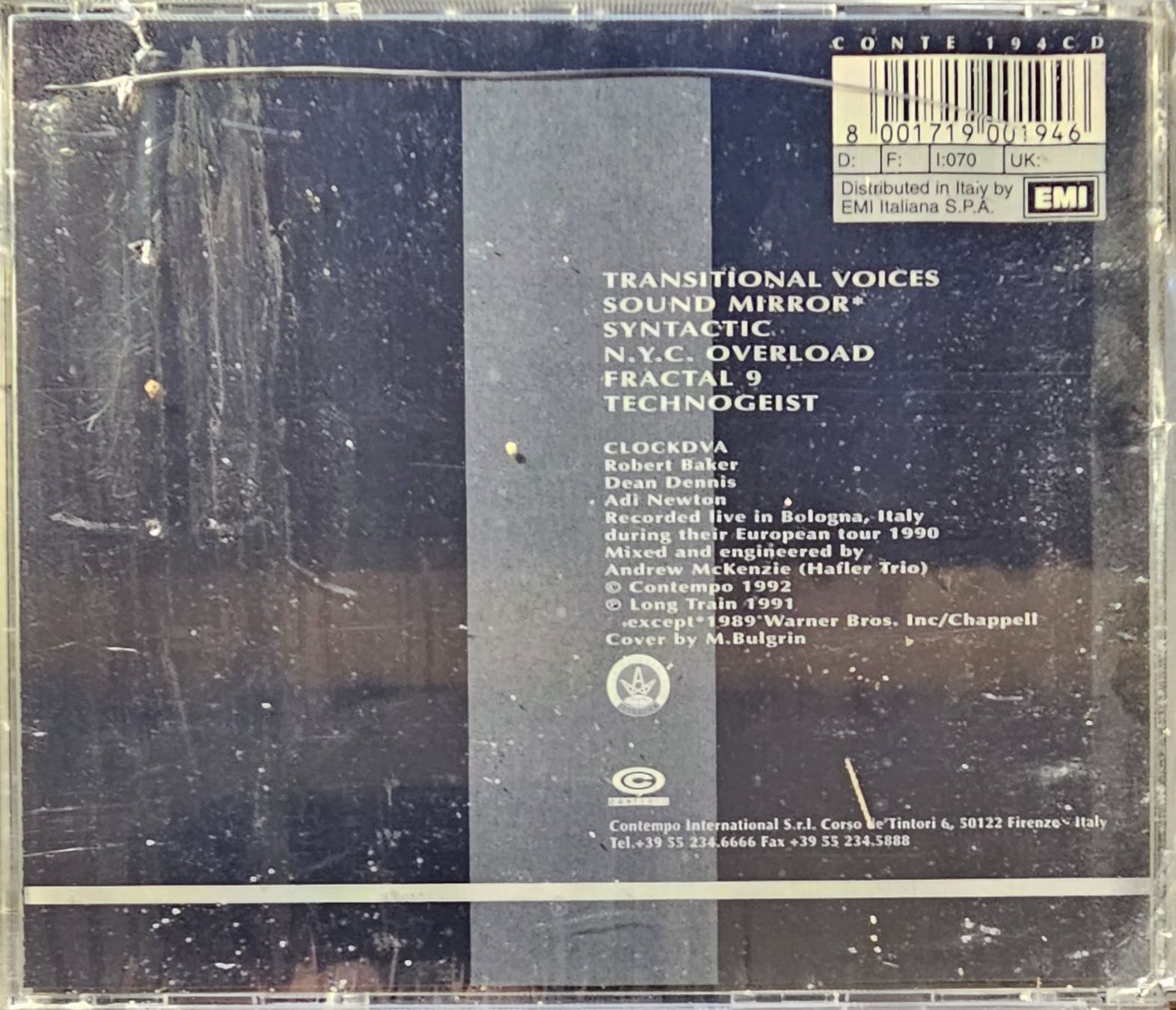 CDs: Clock DVA – Transitional Voices – Neu und originalverpackt aus Wahlen b. Laufen von Cg10 1
