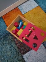 Spielklötze aus Holz mit Gitter, für Kinder