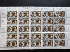 750 Jahre Bern mit Spinne auf Hammer, Bogen postfrisch 1941
