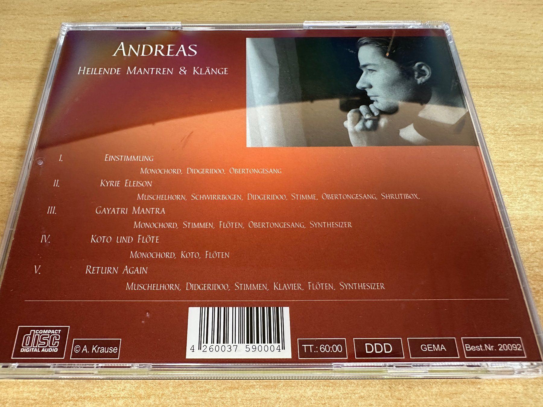 CD: N8 Andreas - Heilende Mantren & Klänge – Usato da Rikon im Tösstal venduto da Alpenmutz 1