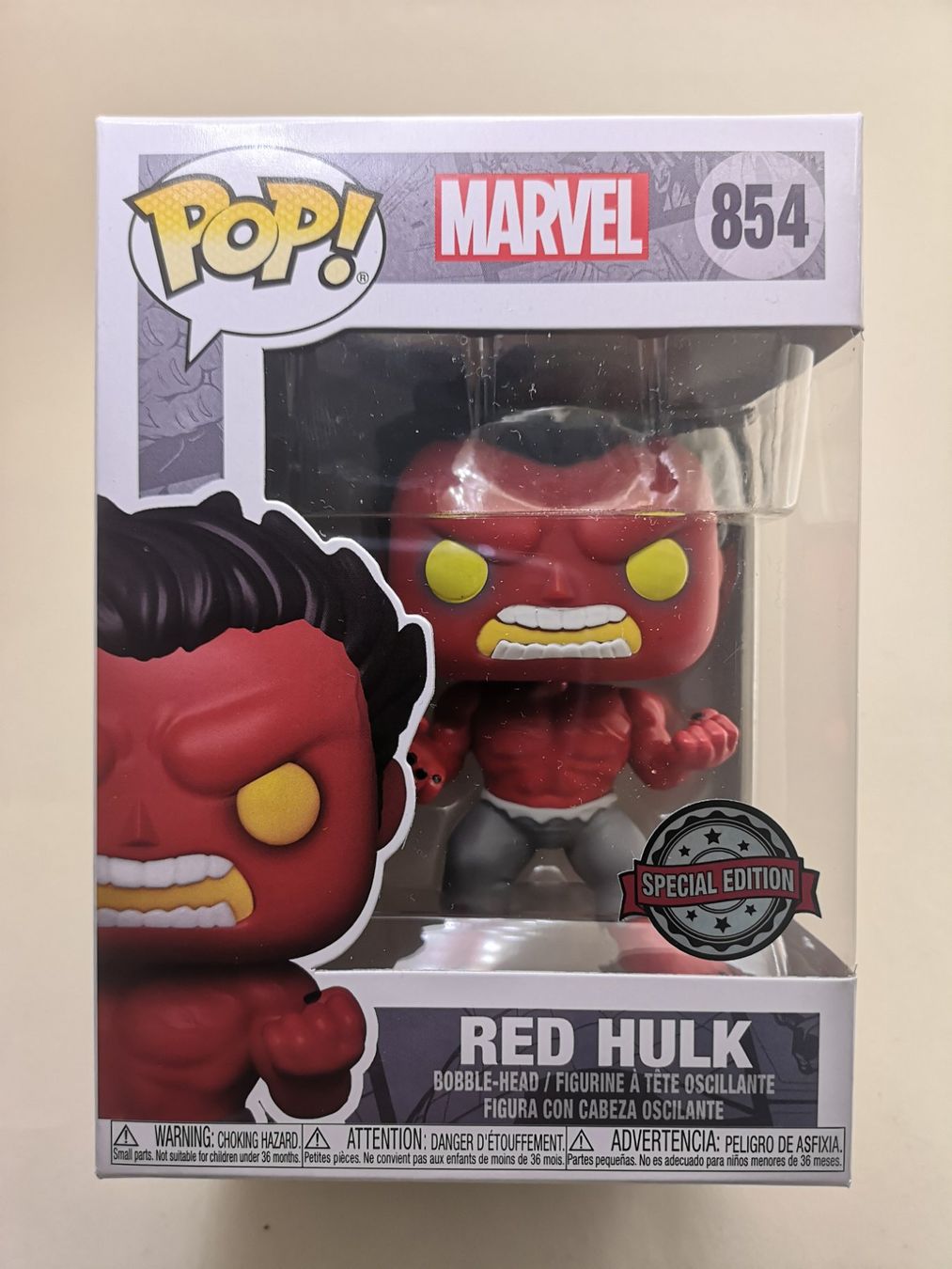 Funko Figuren: Funko Pop Red ​Hulk #854 – Neu und originalverpackt aus Riehen von _TheCollectorShop_