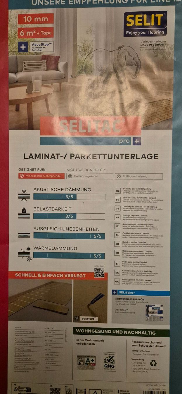 Rivestimenti per pavimenti: Parket und Laminatunterlage – Usato da Ebikon venduto da Dan40 2