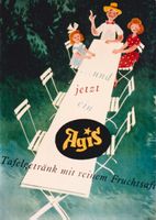 AGIS FRUCHTSAFT TAFELGETRAENK c.1951 - Original Plakat