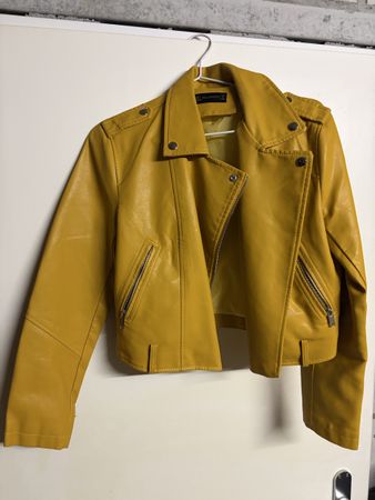 gelbe Lederjacke Gr.L