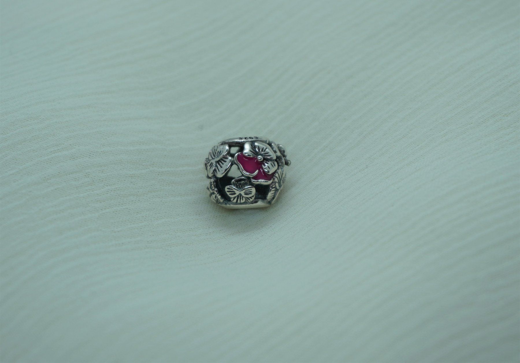 Ciondoli: Charm "Rosa Blumenkugel" zu Pandora Silber 925 – Nuovo (secondo la descrizione) da Niederbüren venduto da Fidi5 1