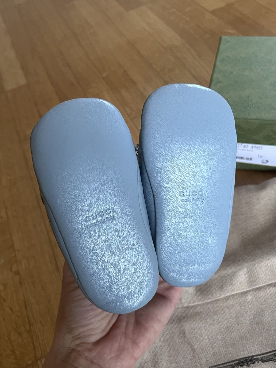Gucci Scarpe per ragazzi: Gucci Babyschuhe in Blau – Nuovo e nell'imballaggio originale da Zürich venduto da Lifestyle1 3