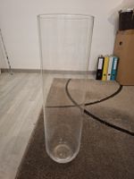 Glasvase Zylinder klar gross 70cm neuwertig