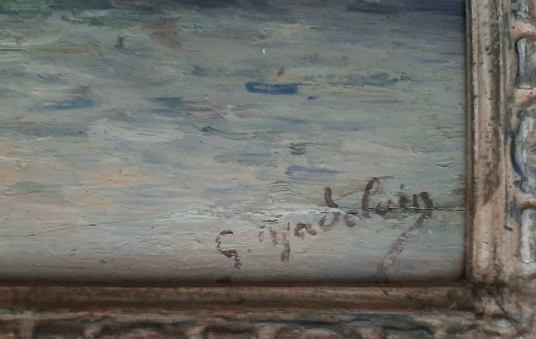 Gemälde: Impressionistisches Gemälde Gustave Madelain Paris Seine – Gebraucht aus Arbon von torso444 2