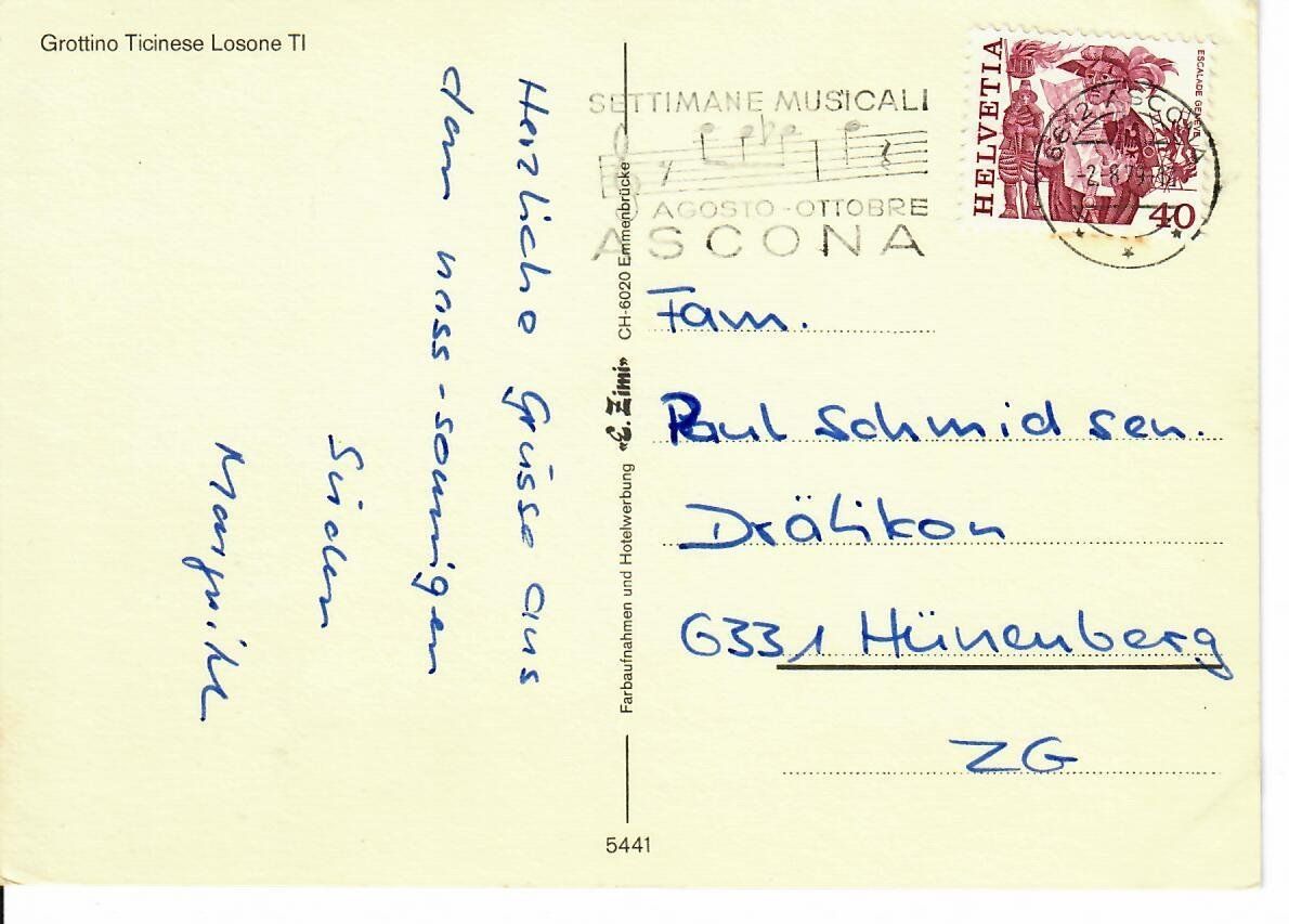 Cartes postales: Grotino Ticinese Losone – D'occasion à Hochdorf par Ziegel-16 1