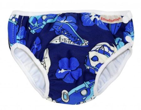 Badewindel, Babybadehose blau Hawaii SALE Gr. SL 13-17kg