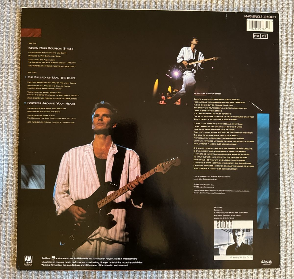 Dischi in vinile: Sting - Moon Over Bourbon Street - 12" Maxi - 80s – Usato da Rorbas venduto da BlackstarRecords 1