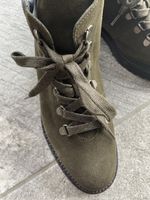 Winterschuhe, olivgrün, 37, neu, Wildleder, Neupreis Fr. 100