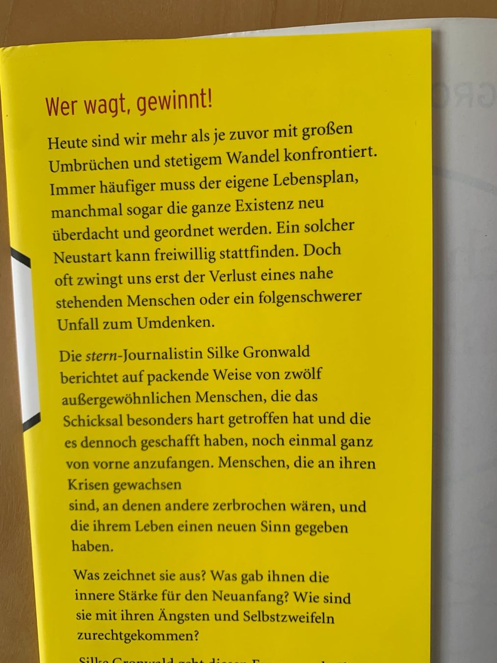 Libri: Ich fang nochmal ganz anders an! – Nuovo (secondo la descrizione) da Galgenen venduto da Waldliesel 2