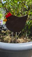 Huhn kl. Holztier Holz-Deko Deko Garten-Deko Blumentopf-Deko