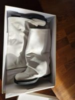 Weisse Lederstiefel, Gr. 36