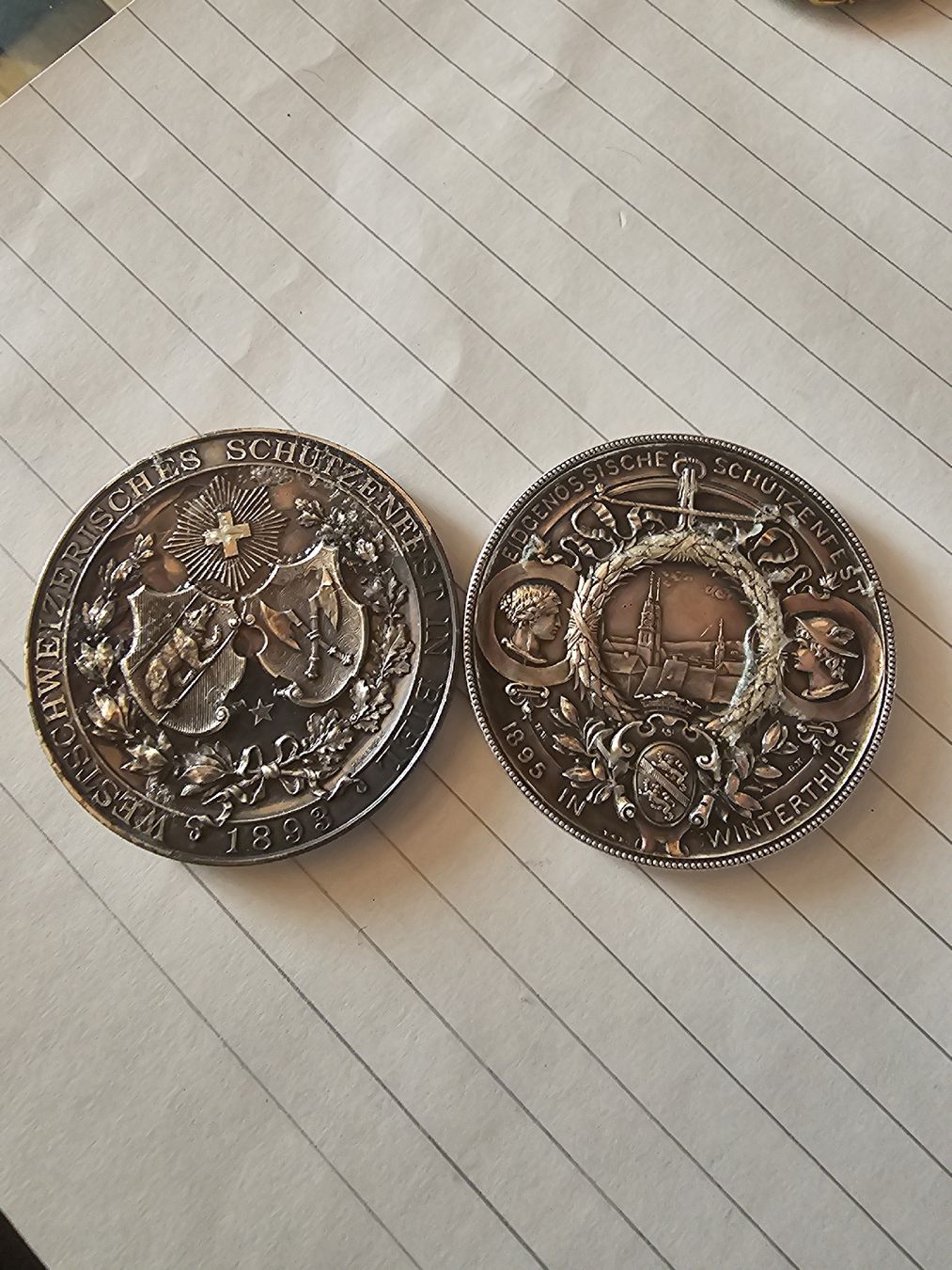 Medaglie: 603 gr Silber Schützenmedaille!! – Usato da la neuveville venduto da houeka 8