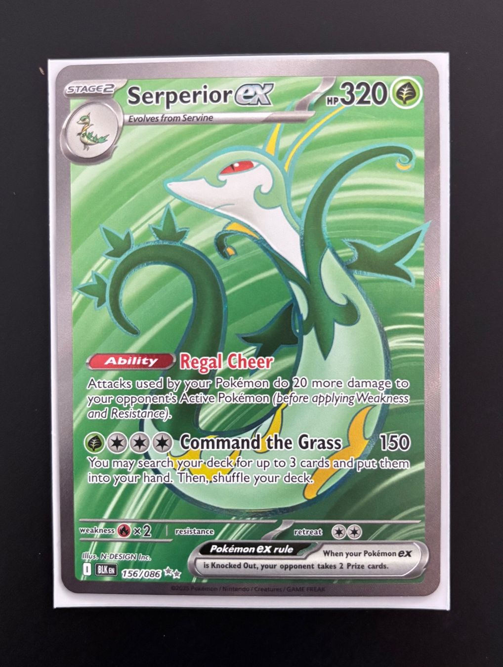 Pokémon Cartes à collectionner: Pokemon Serperior ex 156 Black Bolt Full Art – Neuf (Voir description) à Zürich par Dororo