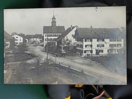 Echt Photo Karte  Nänikon ZH Gasthof zum Löwen Gelaufen 1924