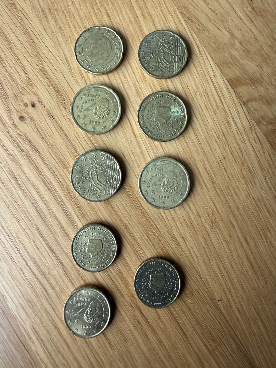 Tutti le monete: 10 Euro Cent & 20 Euro Cent 1999 & 2000 – Usato da Biel-Benken BL venduto da Dissae