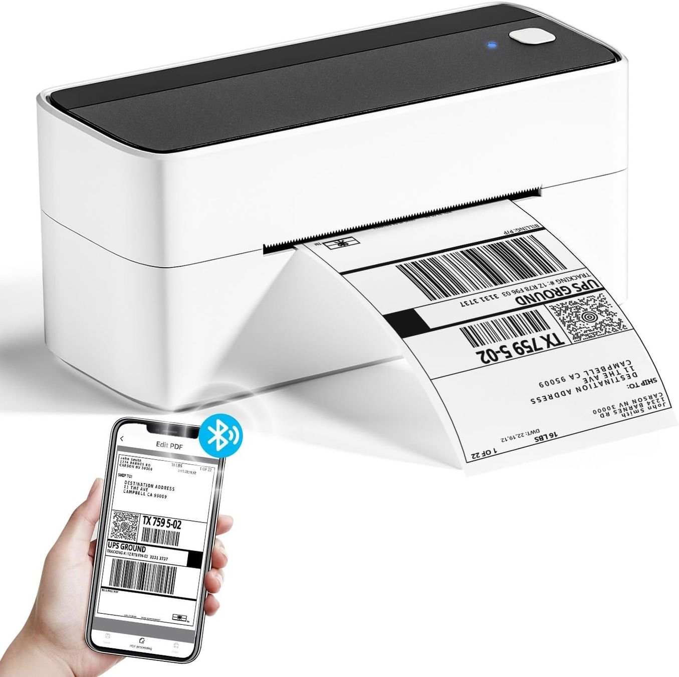 Stampanti: Bluetooth Versandetikettendrucker – Nuovo e nell'imballaggio originale da Nuglar venduto da LRitter 1