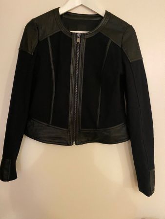 Jacke von Taifun mit Kunstleder-Detail