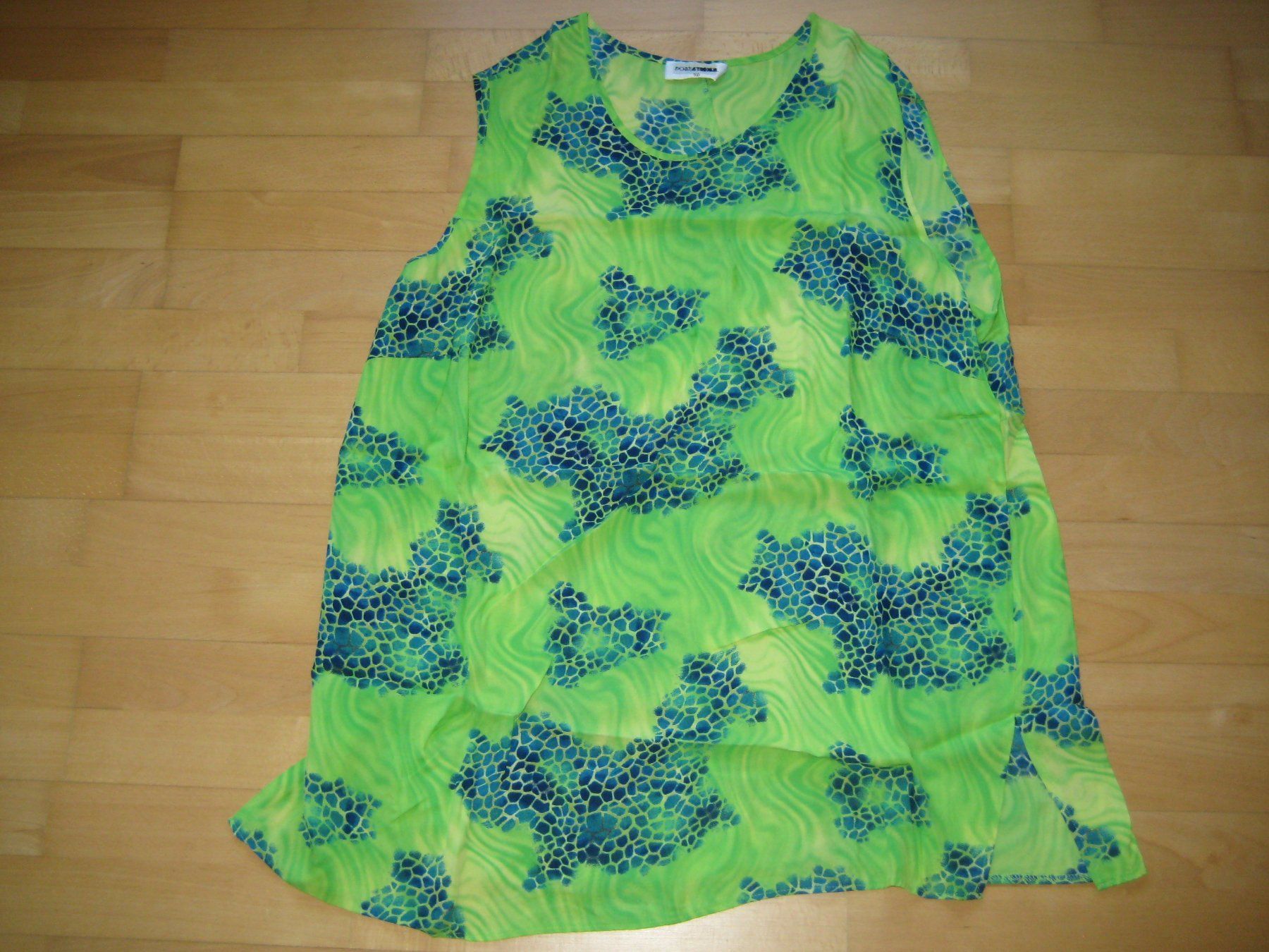 T-shirt: Trägershirt hellgrün/blau Grösse 50 – Usato da Dietlikon venduto da kue_6cd5