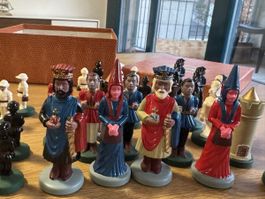 Rare et élégant jeu d’échecs figuratif vintage (années 1950)