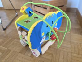 Motorik Spielzeug Elefant Baby Kleinkinder Holz