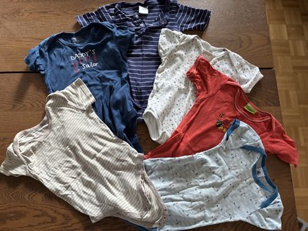 6x Baby Bodies 86-92cm