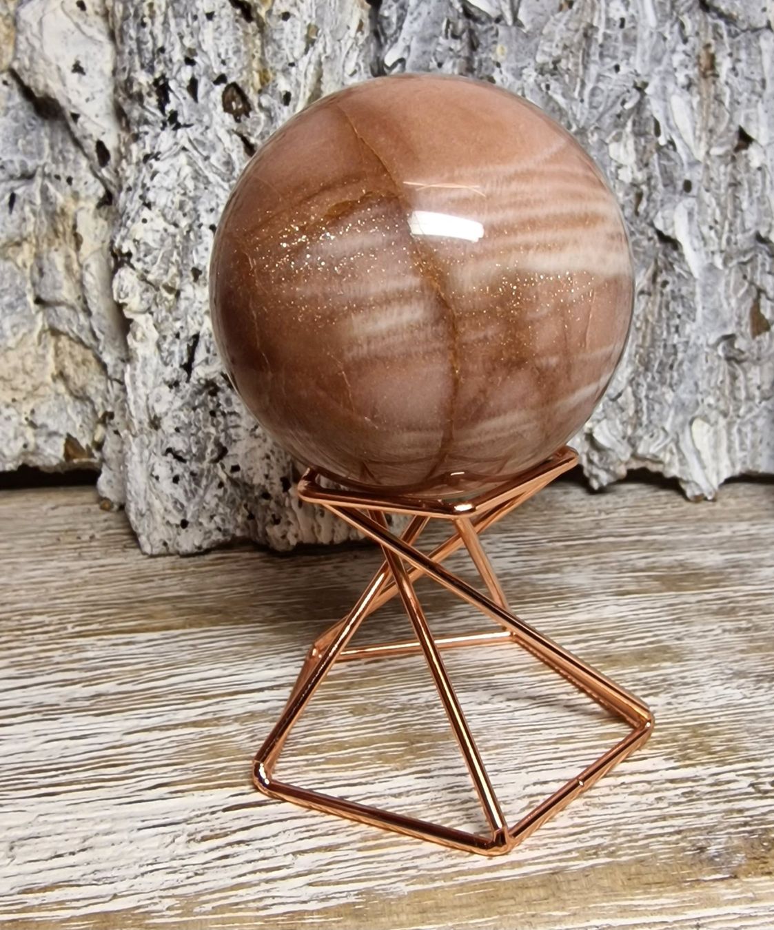 Minerali & Pietre curative: Sonnensteinkugel 54mm 210g – Nuovo (secondo la descrizione) da Matzingen venduto da Shay_Crystalz 2