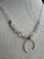 Vergoldete Kette mit Mondsteine