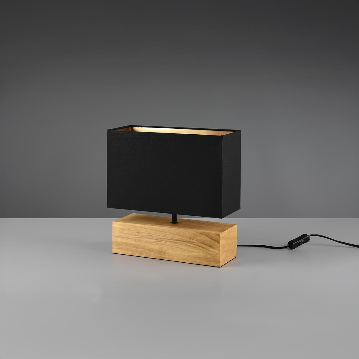 Lampade: Tischleuchte, Holz, Stoff, 30 cm Höhe – Nuovo (secondo la descrizione) da Kreuzlingen venduto da Smart-Light 1