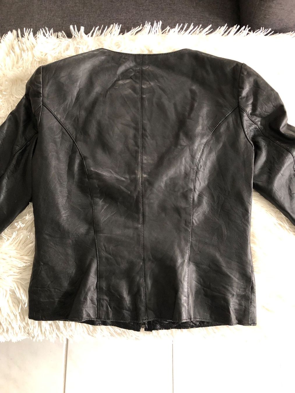Giacche: Schwarze Lederjacke Gr. 38, echtes Leder – Usato da Hittnau venduto da JD-OE 3