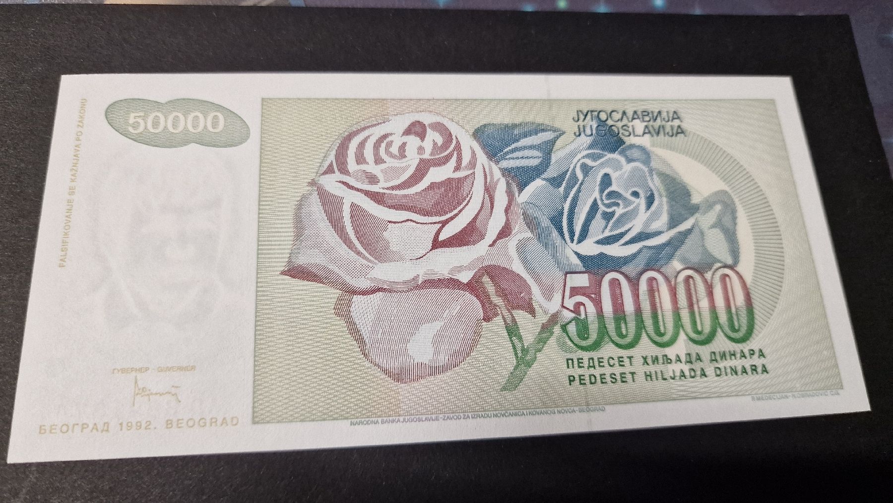 Banconote: Banknote Jugoslavije 1992 NEU – Nuovo e nell'imballaggio originale da Herisau venduto da Antiques.AR 1