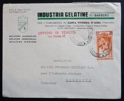 Italien Brief nach Schweiz 1953
