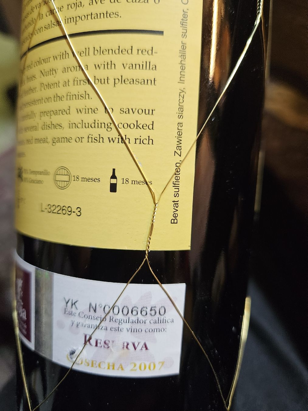 Bevande alcoliche: 4 Flaschen Rotwein Reserva 2007 Terruno   – Nuovo (secondo la descrizione) da Rorschach venduto da TimelessTrading 5